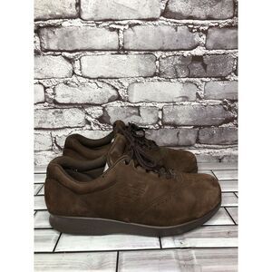 SAS Tripad Free Time Brown Suede Walking Lace Up Shoes Women Sz 7W US/38EU